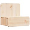 vidaXL Nattbord med skuff 2 pcs Brun 44 x 32,5 x 40 cm Heltre furu