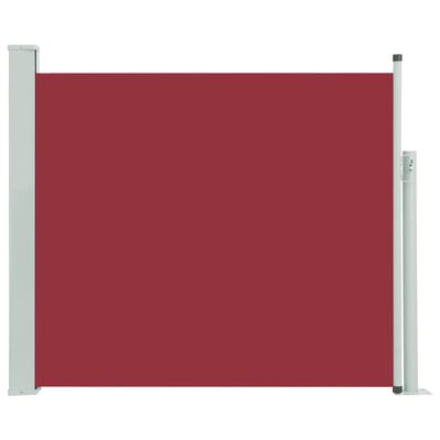 vidaXL Uttrekkbar sidemarkise 100x300 cm rød