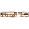 vidaXL Utend&oslash;rs sofa-sett 6 pcs Naturlig Solid akasietre