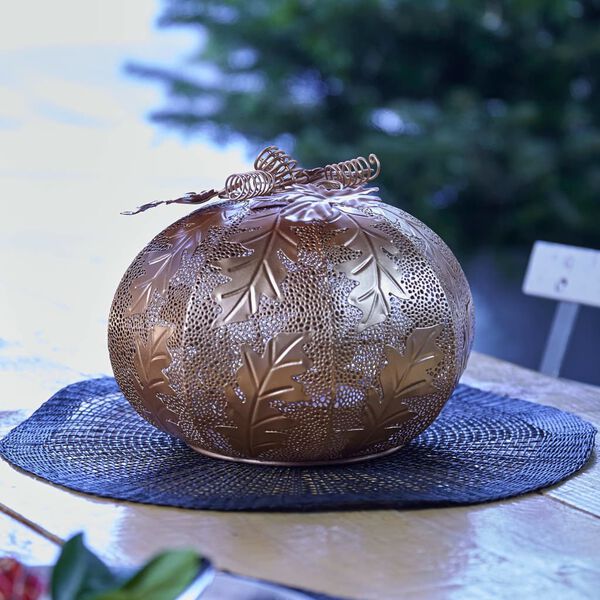 Luxform Batteridrevet LED-hagelampe Pumpkin gull