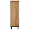 vidaXL Highboard brun 40x33x110 cm heltre mango