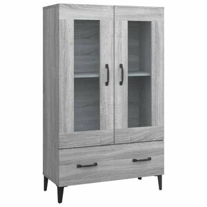 vidaXL Highboard gr&aring; sonoma 70x31x115 cm konstruert tre
