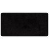 vidaXL Teppel&oslash;per Svart 50 x 100 cm 100% Polypropylen Tuft