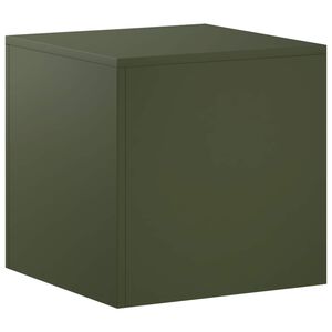 vidaXL Planteholder Olivengr&oslash;nn 40 x 40 x 40 cm Cortenst&aring;l
