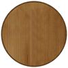 vidaXL Teppe rund brun 100 cm bambus