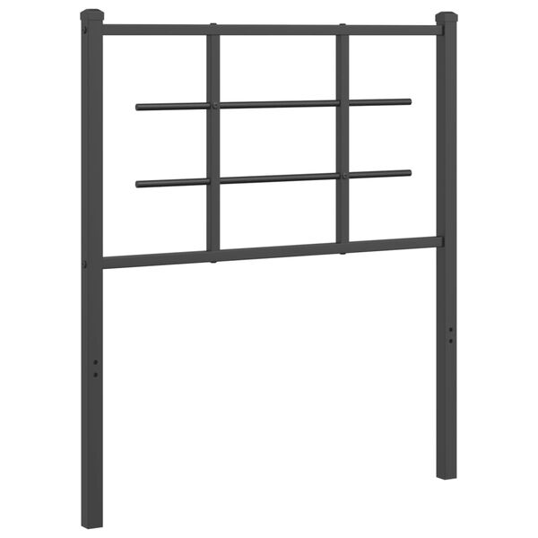 vidaXL Sengegavl i metall svart 75 cm