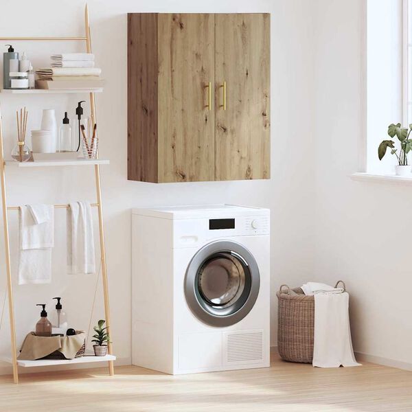 vidaXL Veggskap Artisan Eik 69,5 x 34 x 90 cm Konstruert tre