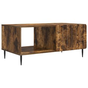 vidaXL Kaffebord R&oslash;kt Eik 90 x 50 x 40 cm Konstruert tre