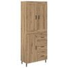 vidaXL H&oslash;yskap 2 stk. Artisan Eik 69,5 x 34 x 180 cm Konstruert tre