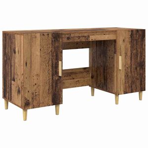 vidaXL Skrivebord Gamle tre Konstruert tre 140 x 50 x 75 cm