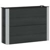 vidaXL H&oslash;ybed Svart 100 x 30 x 72 cm WPC og Aluminium