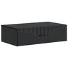 vidaXL Vegghengt Sidebord Svart 59 x 34,5 x 17 cm Konstruert tre