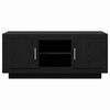vidaXL TV-skap Svart Eik 102 x 35 x 45 cm Konstruert tre