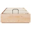 vidaXL Ottoman sengeramme med lagring Naturlig 80 x 200 cm Massiv furu