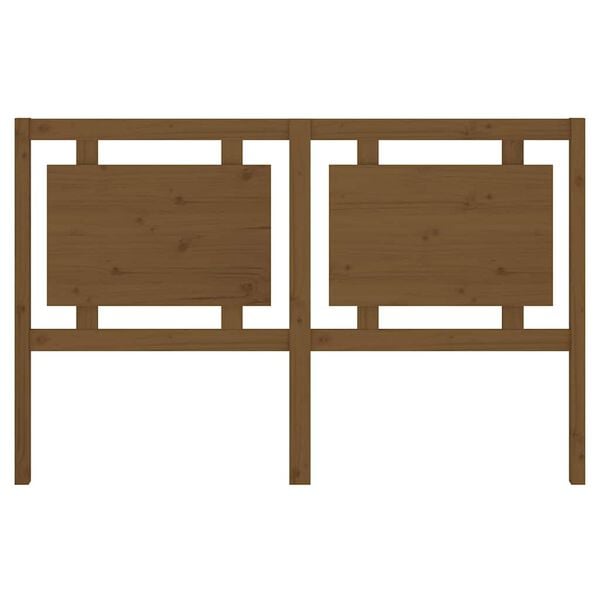 vidaXL Sengegavl honningbrun 155,5x4x100 cm heltre furu