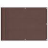 vidaXL Balkongskjerm brun 75x700 cm 100% polyester oxford