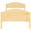 vidaXL Sengeramme med 2 skuffer heltre furu 90x200 cm
