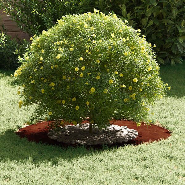 vidaXL passende for Flat Tre Ringer 5 pcs Brun &Oslash;40 / 70 cm Cortenst&aring;l