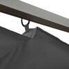 vidaXL Pergola med uttrekkbart tak antrasitt 3x3 m st&aring;l 180 g/m&sup2;