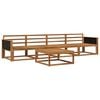 vidaXL Utend&oslash;rs sofa-sett 5 pcs Naturlig Solid akasietre