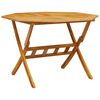vidaXL Sammenleggbart hagebord &Oslash;110x75 cm heltre akasie