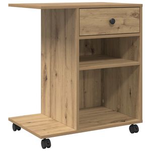 vidaXL Skiverstativ Artisan eik 60 x 40 x 68,5 cm Konstruert tre