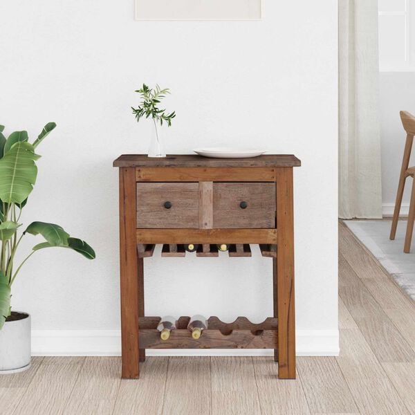 vidaXL Kabinett Brun 60 x 30 x 70 cm Massiv Reclaim Tre