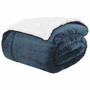 vidaXL Teppe Marinebl&aring; 130 x 150 cm 1 kg Fleece