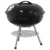 vidaXL Kullgrill Svart 36,5 x 36,5 x 40 cm