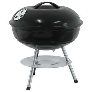 vidaXL Kullgrill 36,5 x 36,5 x 40 cm Legert st&aring;l og forkrommet st&aring;l