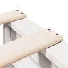 vidaXL Seng med bokhylle uten madrass hvit 75x190 cm heltre furu