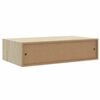 vidaXL Veggmontert skuffehylle eik og hvit 40x23,5x10cm MDF