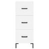 vidaXL Highboard hvit 34,5x34x180 cm konstruert tre