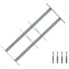 vidaXL Sikkerhetsgitter for vinduer med 2 tverrbjelker 3 pcs