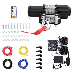 vidaXL Elektrisk vinsj 12 V 4500 lbs 2040 kg med fjernkontroll
