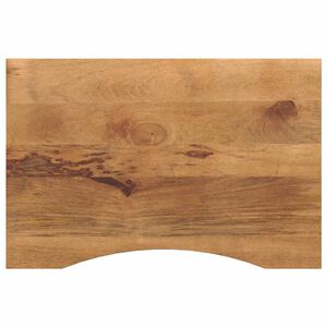 vidaXL Skrivebordsplate med kurve 90x50x2,5 cm heltre grovt mangotre