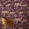 DUTCH WALLCOVERINGS Veggpanel Elephant Grove aubergine