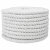 vidaXL Bomull Tau 20 mm 25 m Hvit 100% Bomull
