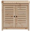 vidaXL Pottebord med hyller 82,5x50x86,5 cm heltre furu