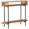 vidaXL H&aring;ndlaget endebord Teak brun 90 x 30 x 75 cm Solid akasietre