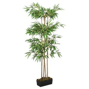 vidaXL Kunstig bambustre 380 blader 80 cm gr&oslash;nn
