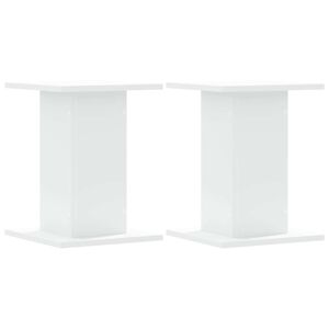 vidaXL H&oslash;yttalerstativ 2 stk hvit 30x30x40 cm konstruert tre