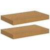 vidaXL Vegghylle 2 pcs Beige 40 x 23,5 x 4 cm Konstruert tre