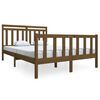 vidaXL Sengeramme honningbrun heltre 140x190 cm