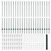 vidaXL Gjerde med stolpe gr&oslash;nn 1,6 x 50 m St&aring;l og PVC
