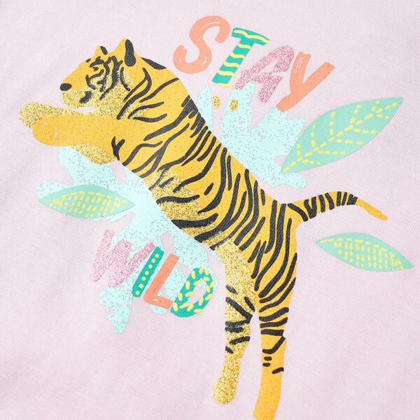 T-skjorte for barn lilla 128