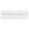 vidaXL Premium saunah&aring;ndkl&aelig;r SOLUND 2 stk hvit 80x200 cm 600gsm