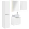 vidaXL Baderomsskapsett 5 pcs Hvit 53 x 15,5 x 70 cm Konstruert tre