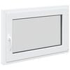 vidaXL Kj&oslash;levindu RISOR 90 x 60 cm PVC og glass Hvit