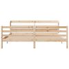 vidaXL Sengeramme med hodegavl 200x200 cm heltre furu